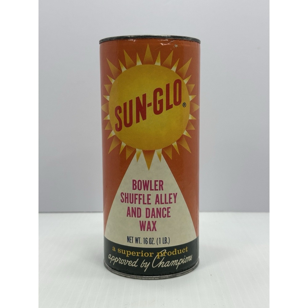 Vintage Sun Glo Bowler Shuffle Alley & Dance Wax Shuffle Board 1 lb Dancing NOS